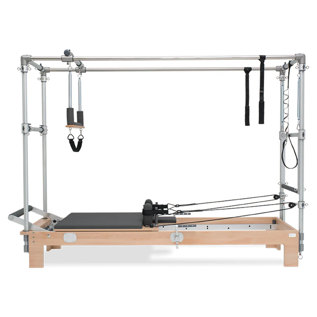 Basi Systems Reformer Combo full view with tower and Cadillac setup