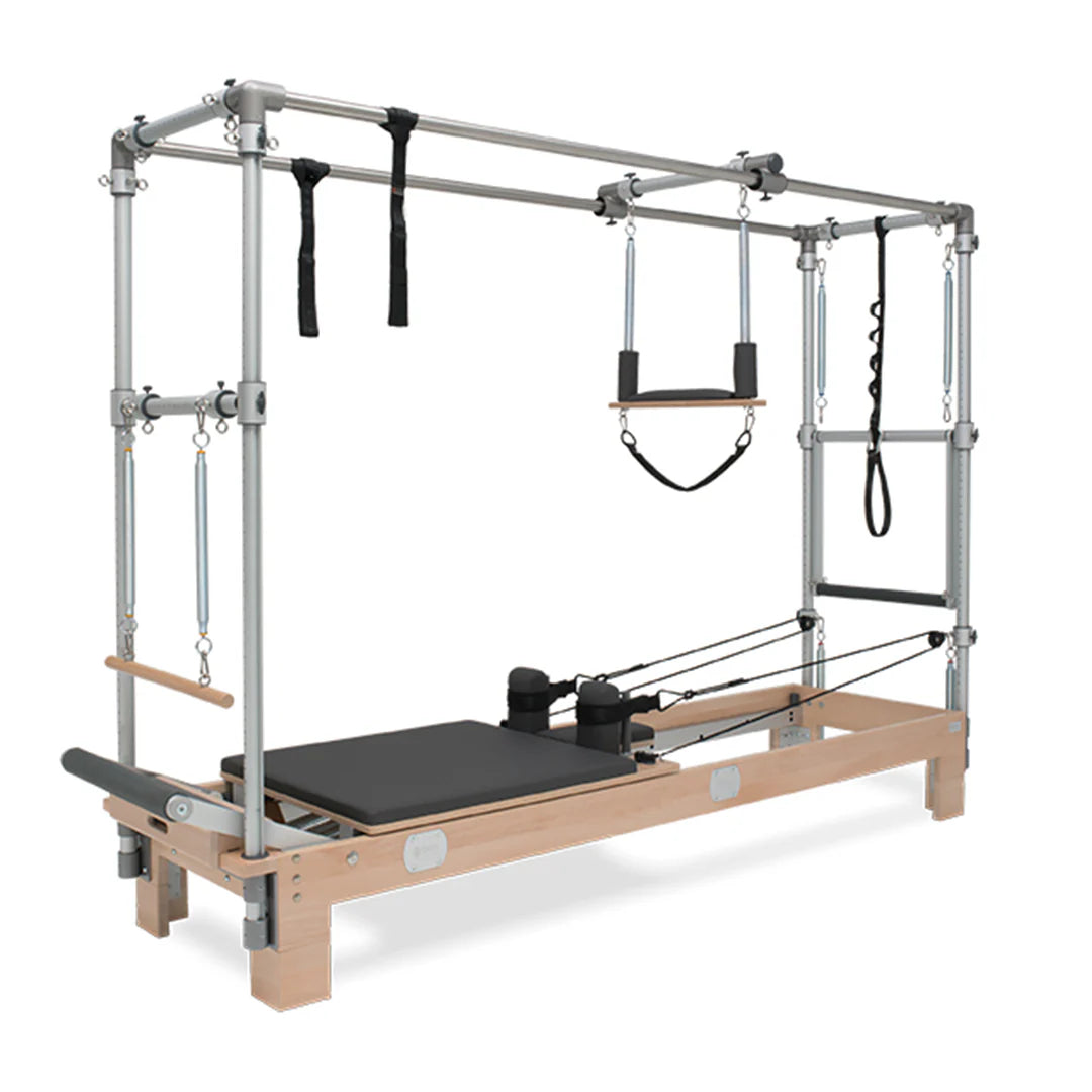 Basi Systems Reformer Combo full view with tower and Cadillac setup