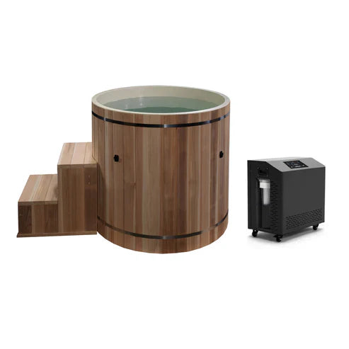 Cold Therapy Barrel: Cedar Exterior & PVC Liner (TUB ONLY)
