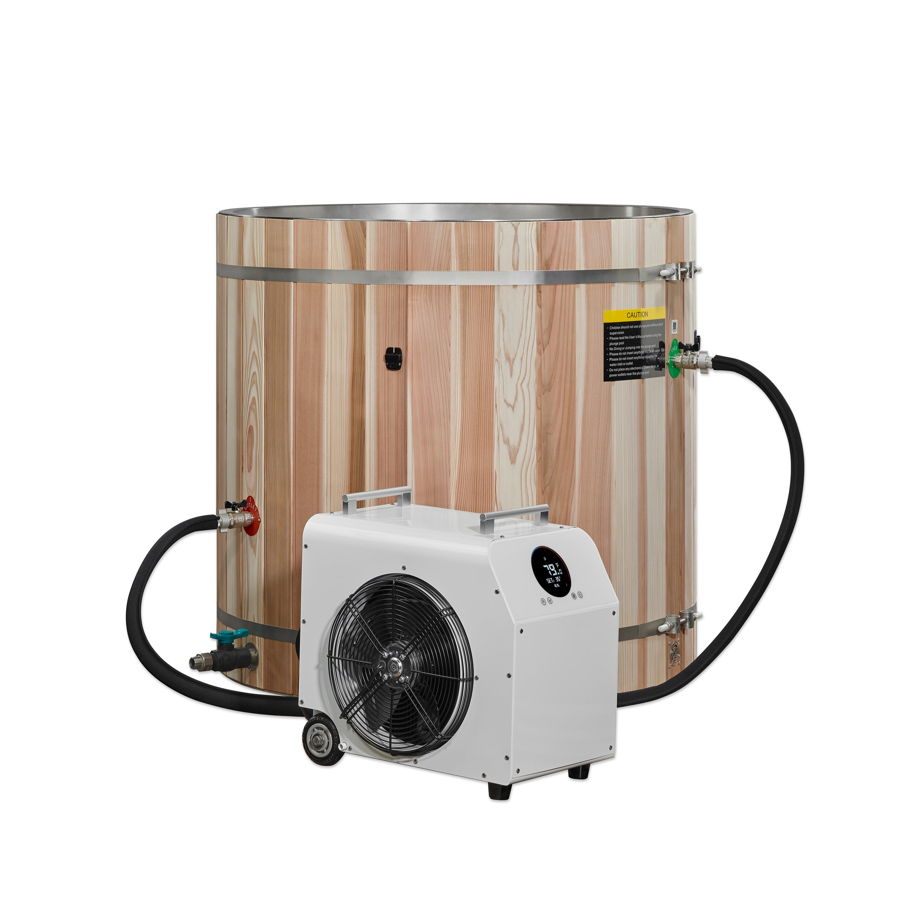 Cold Therapy Barrel: Cedar Exterior & PVC Liner (TUB ONLY)