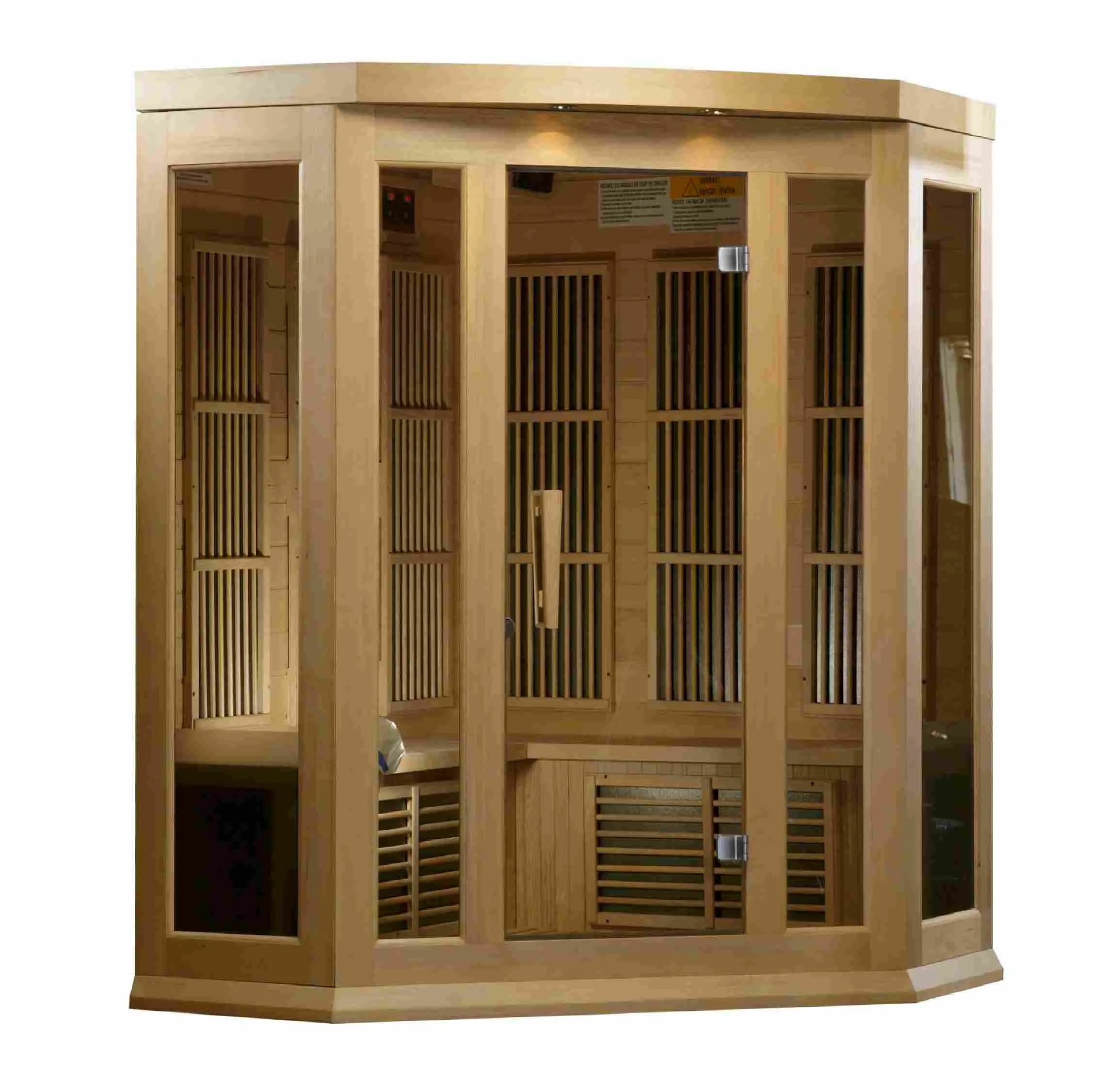 Maxxus 3-Person Corner Low EMF (Between 5-10 MG) FAR Infrared Sauna