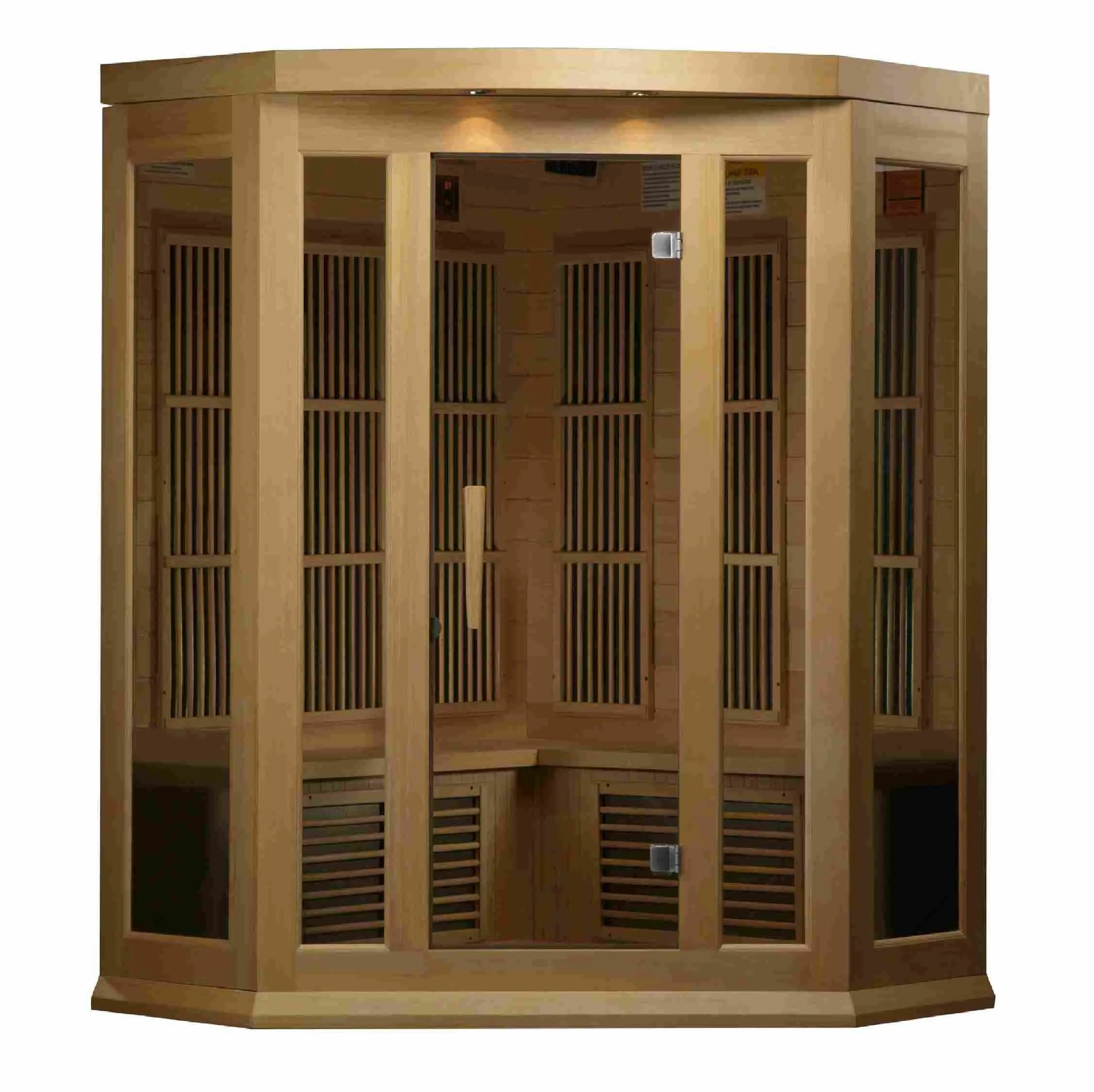 Maxxus 3-Person Corner Low EMF (Between 5-10 MG) FAR Infrared Sauna - view 4