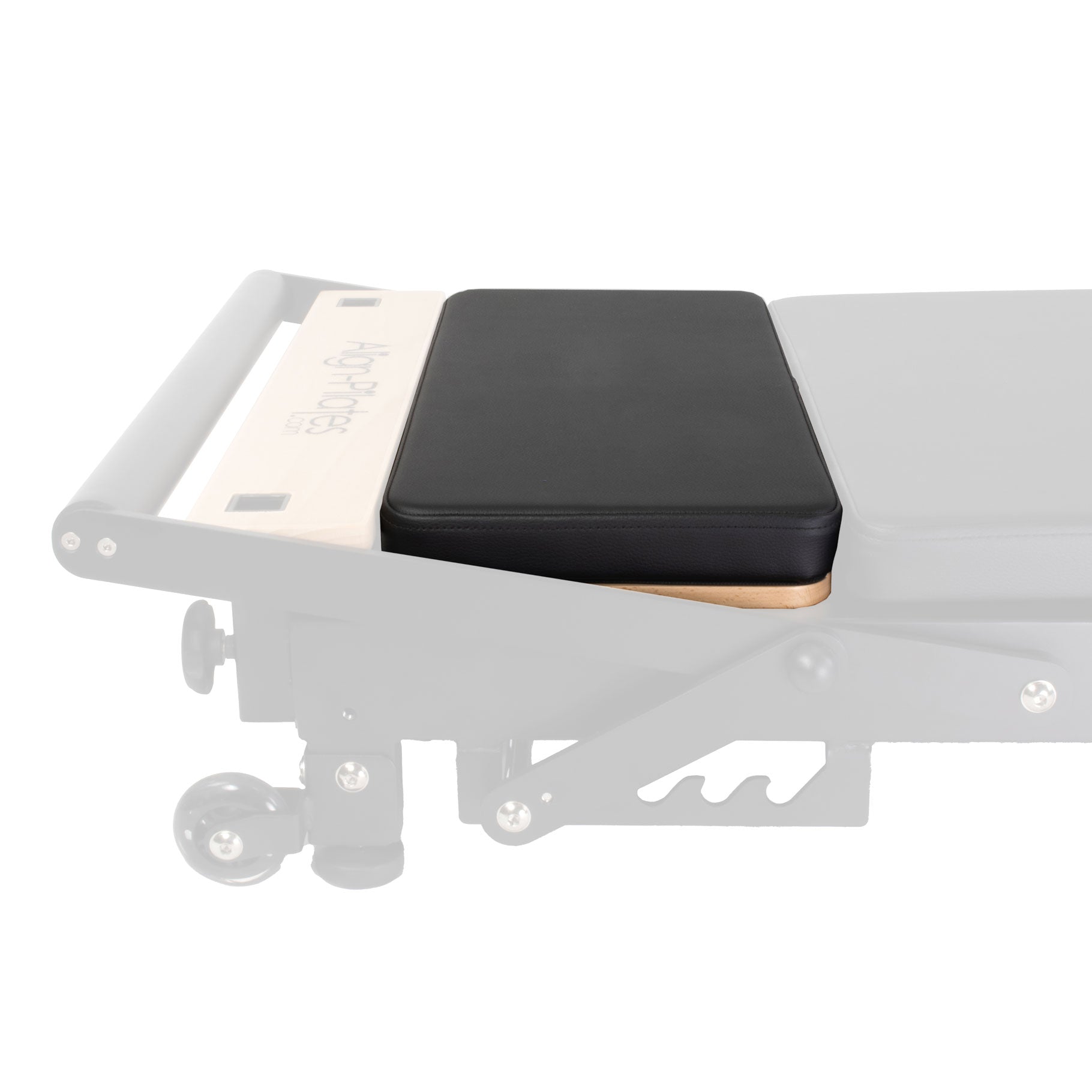 Front view of Align Pilates® R8 Platform Extender on Reformer
