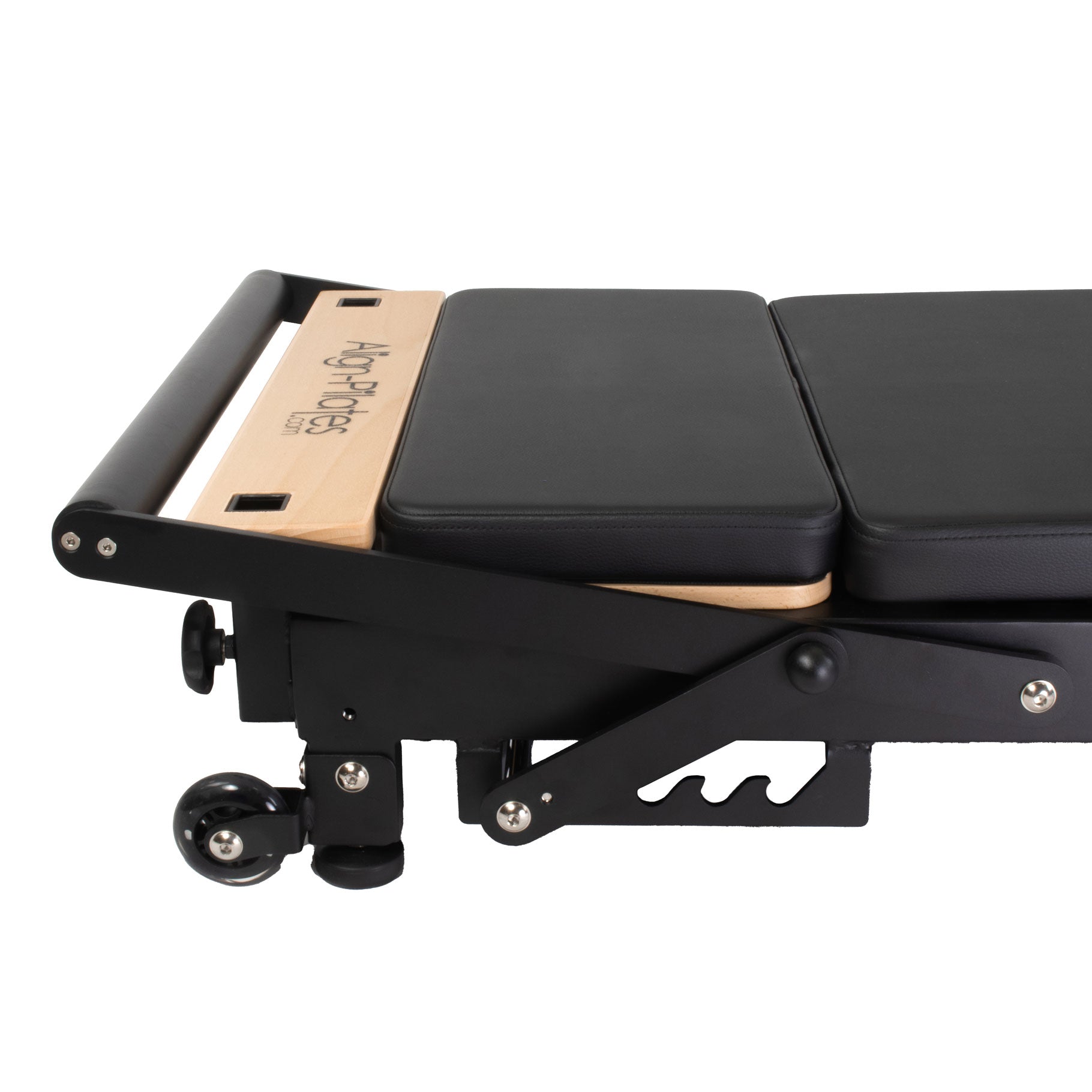 Side angle showing R8 Platform Extender attached to Reformer