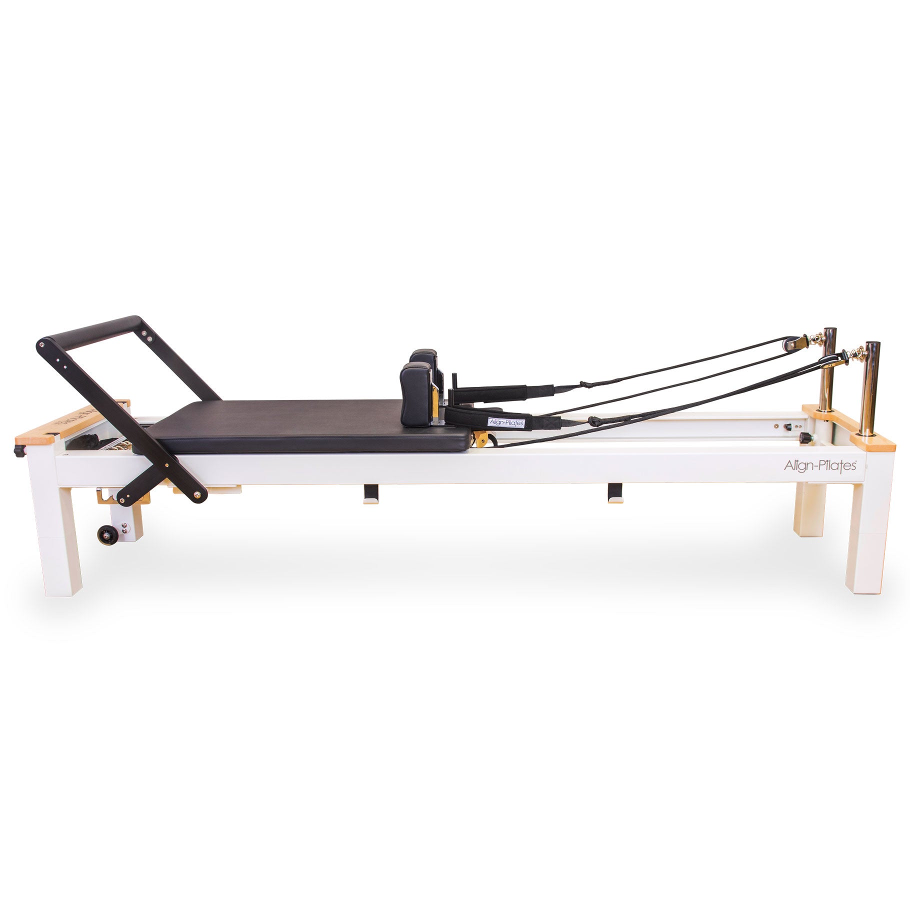 Fit-woman-using-the-Align-Pilates-C8-S-Reformer-for-a-workout.