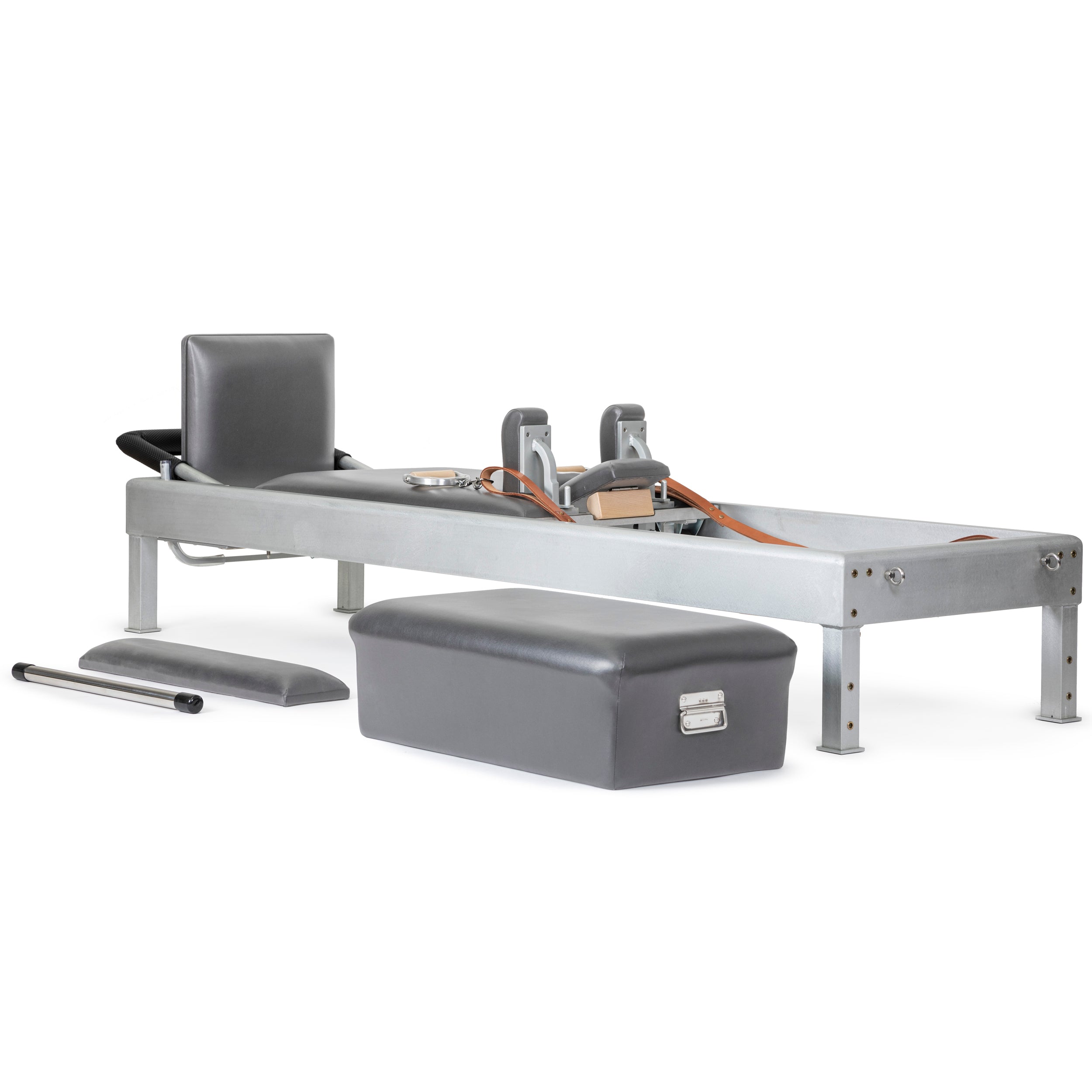 Elevate your daily fitness routine with the Classic Reformer Bundle, your ideal companion for safe, effective, and comfortable Pilates sessions right in your home or studio.