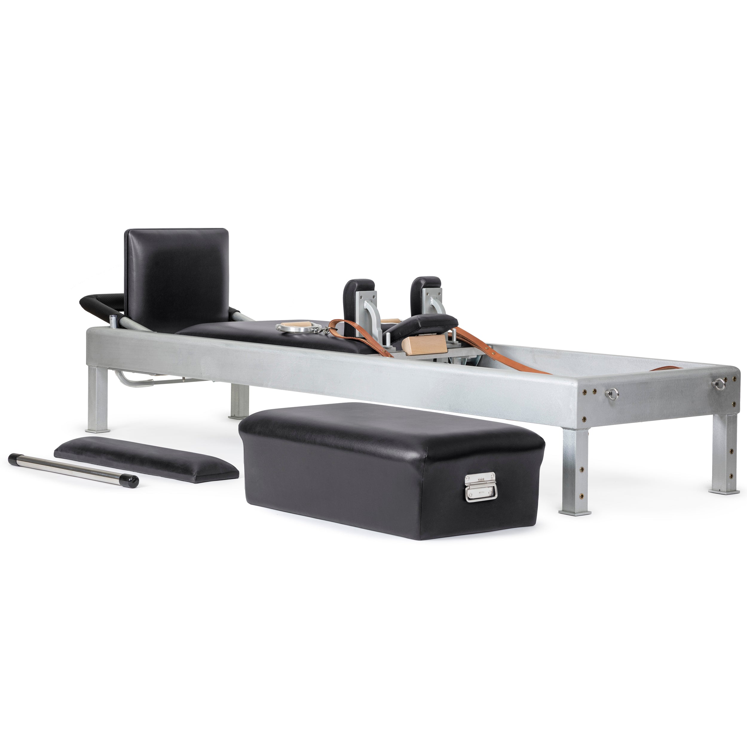 Elevate your daily fitness routine with the Classic Reformer Bundle, your ideal companion for safe, effective, and comfortable Pilates sessions right in your home or studio.