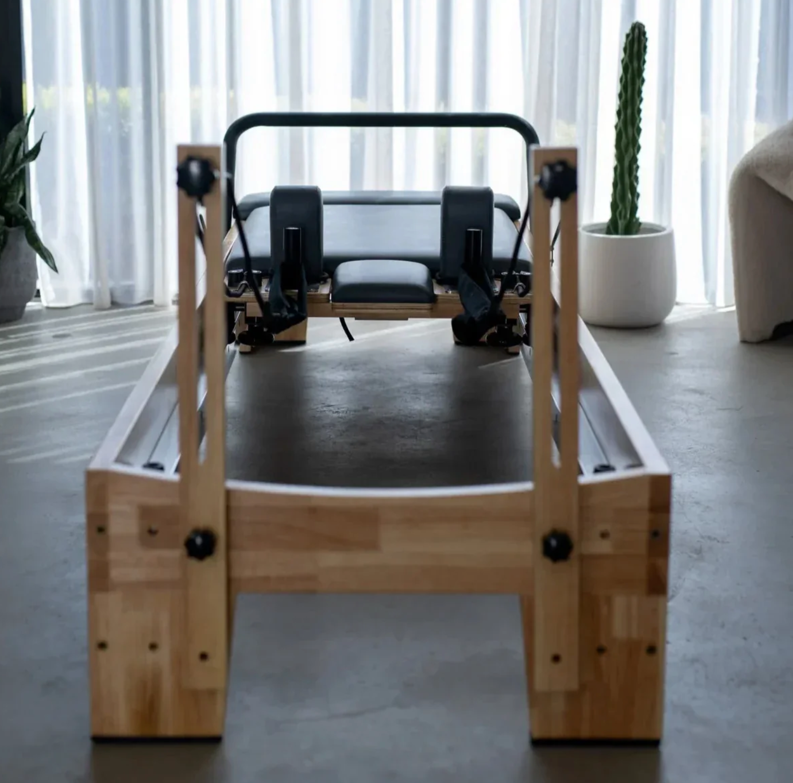 Smooth Glide Pilates Reformer with Adjustable Resistance System - view 3
