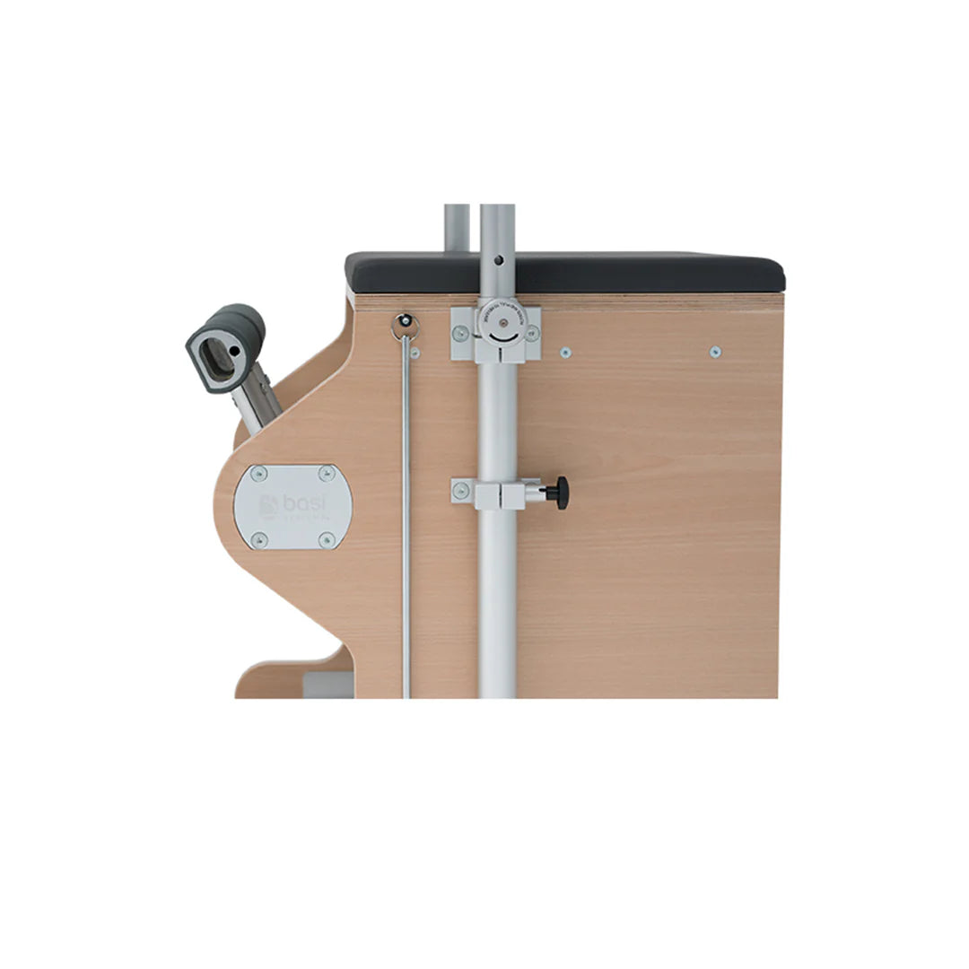 BASI Systems Wunda Chair with split pedal and adjustable handles for advanced Pilates training