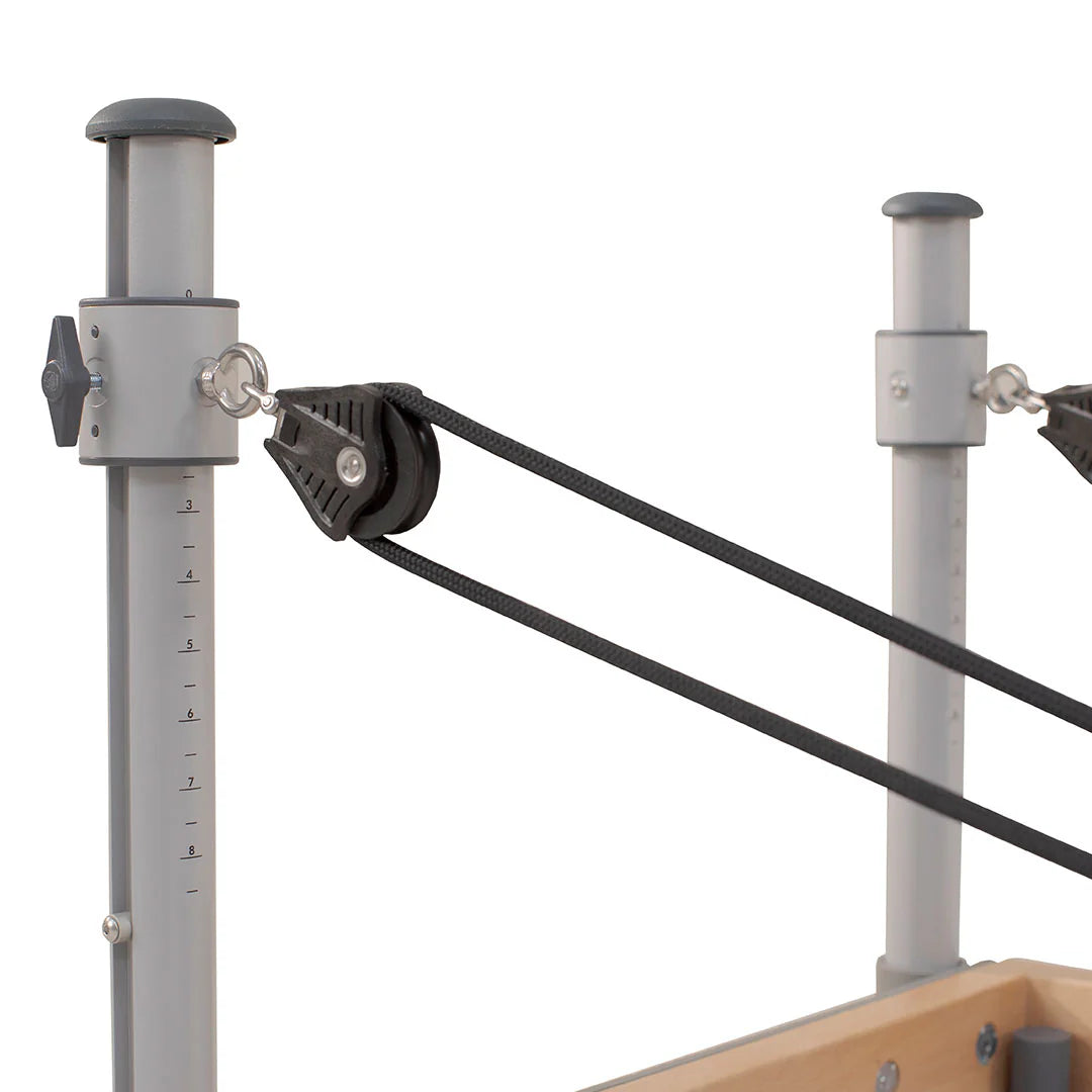 Two adjustable bars featuring a handle, suitable for enhancing strength training or physical therapy routines.