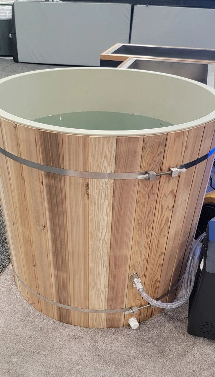 Cold Therapy Barrel: Cedar Exterior & PVC Liner (TUB ONLY)