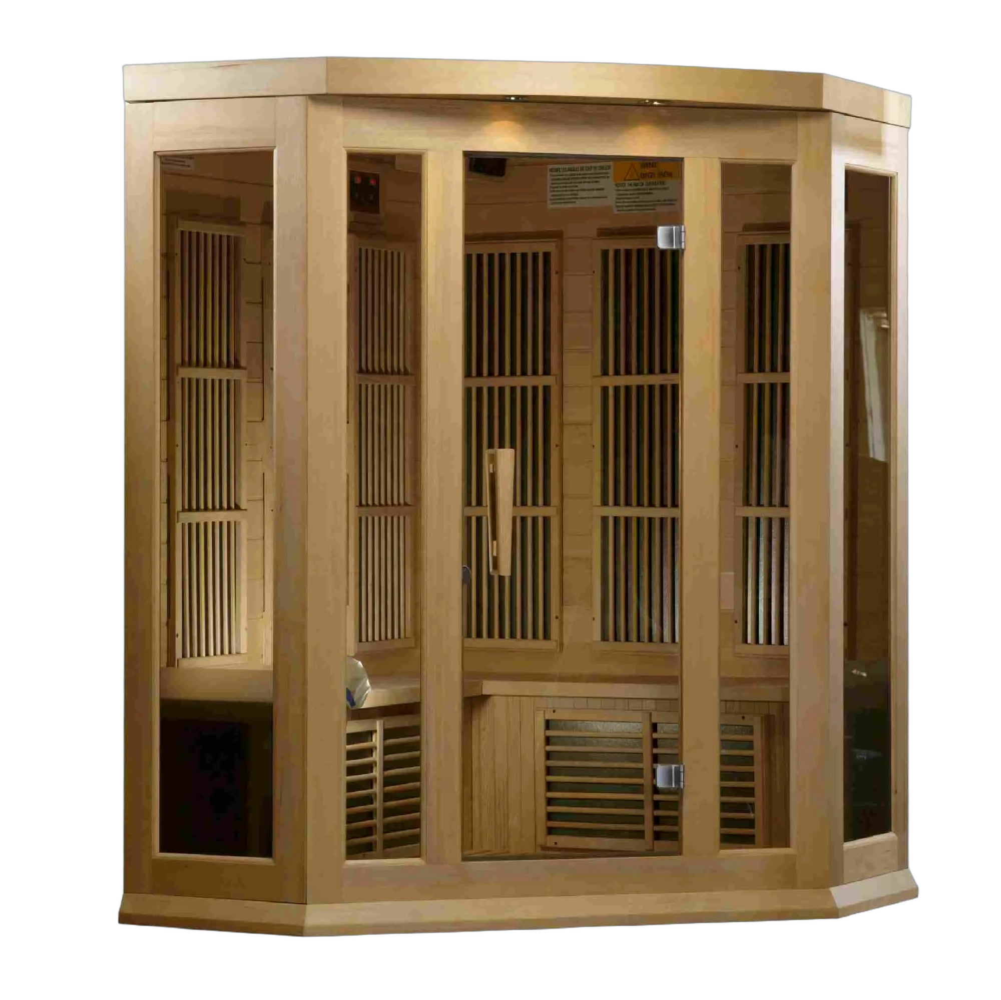 Maxxus 3-Person Corner Low EMF (Between 5-10 MG) FAR Infrared Sauna