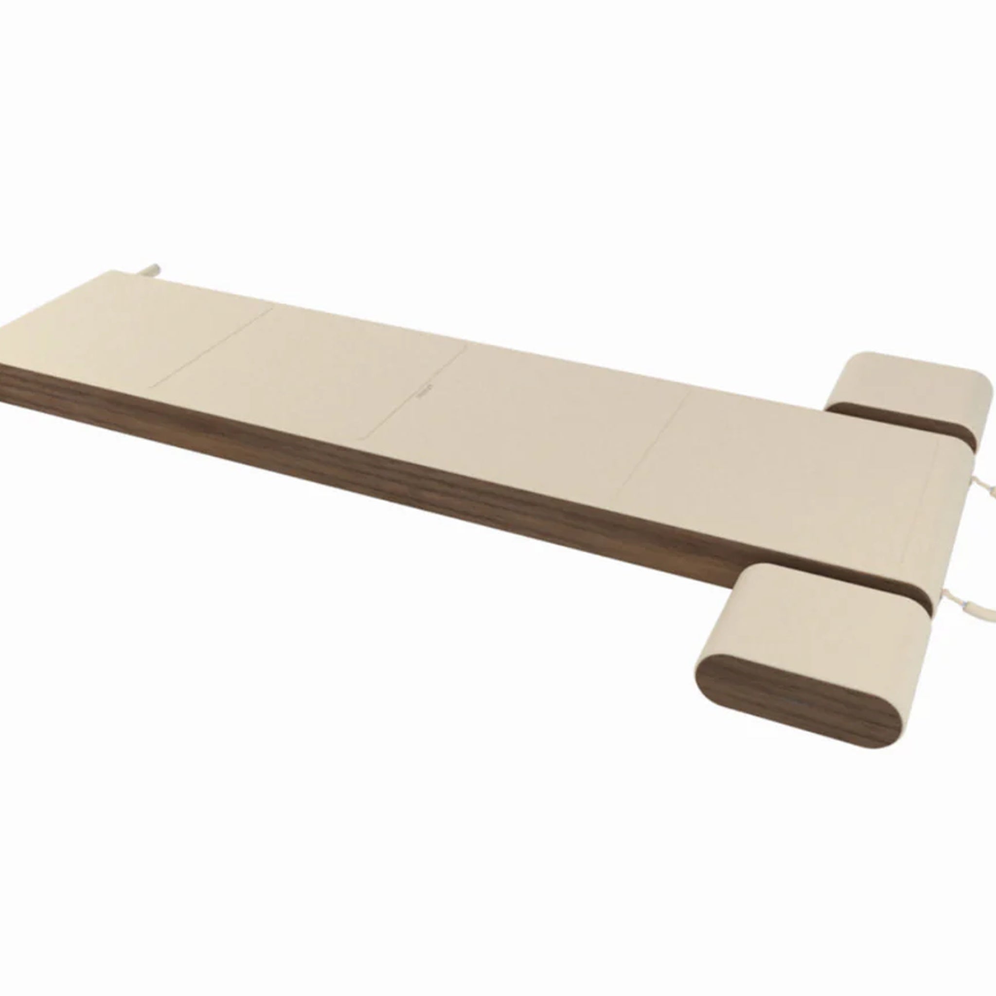 Top view of PENT Exercise Mat with luxury leather finish