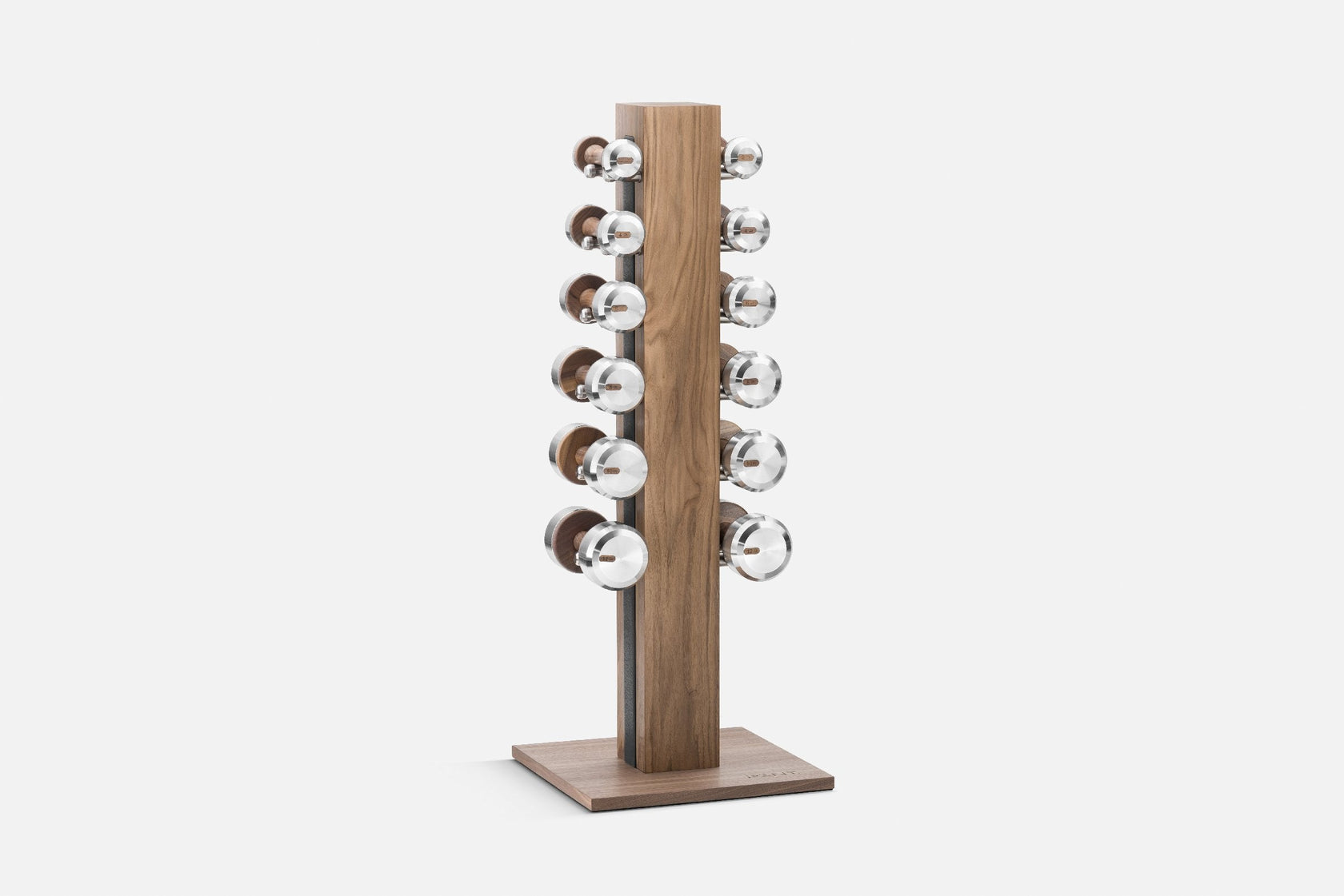 Premium dumbbells and stand for boutique fitness