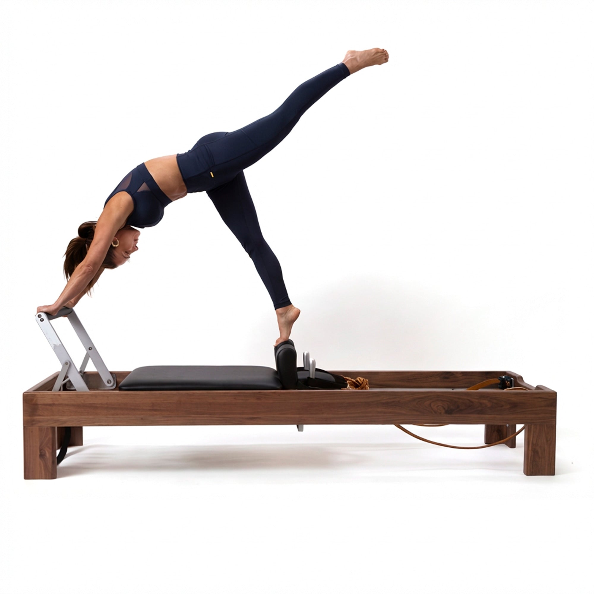 Artistry Reformer, walnut finish, leather straps