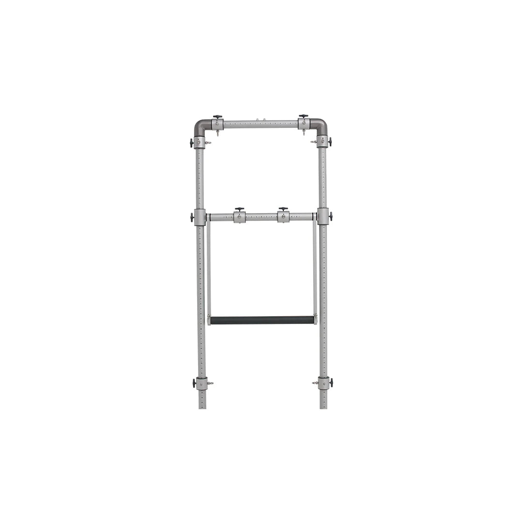 Maximize your space with the versatile BASI Pilates Wall Unit, featuring adjustable spring settings and smooth push-through functionality.