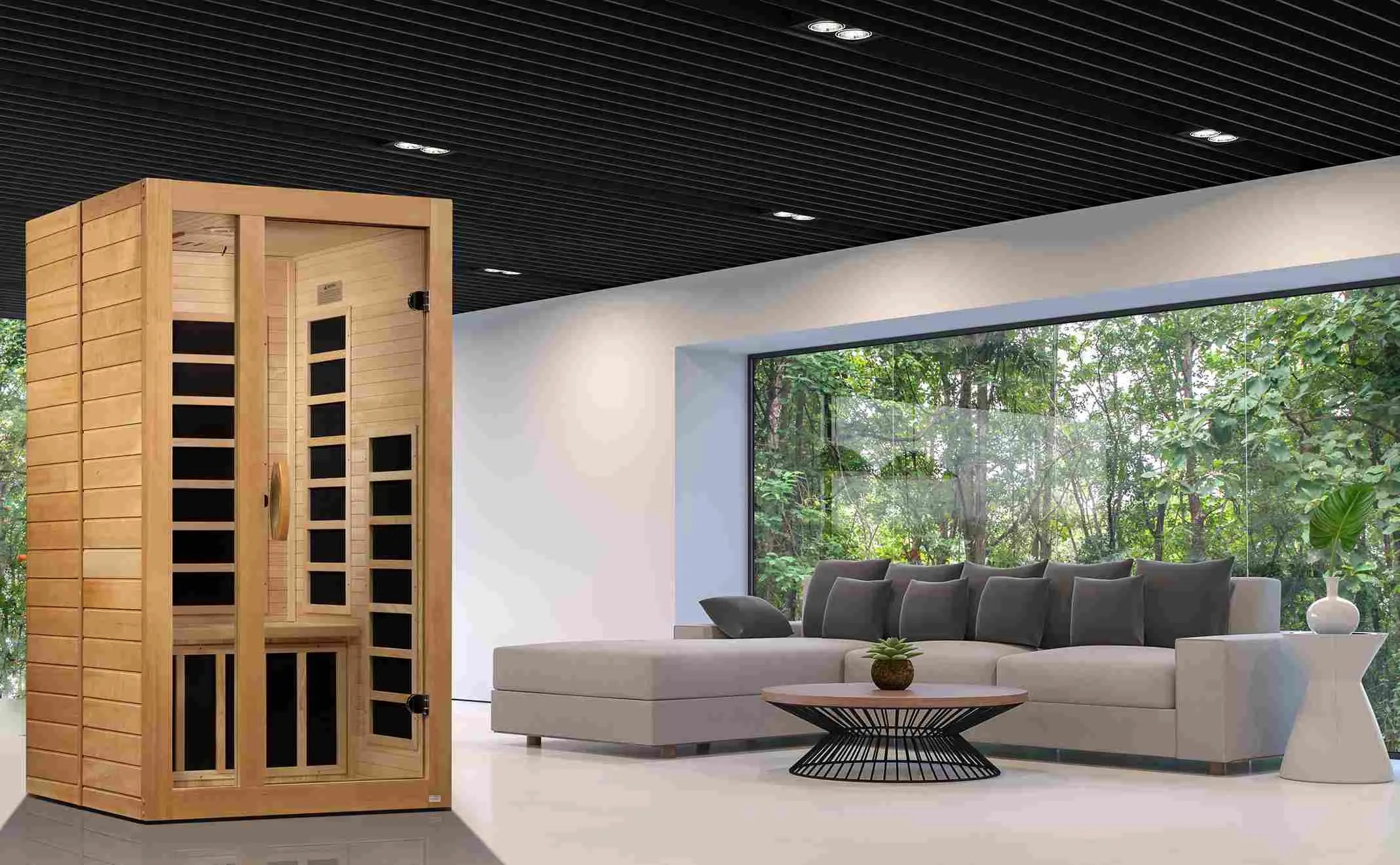 Dynamic Gracia 1-2-person Low EMF (Between 5-10 MG) FAR Infrared Sauna - view 3
