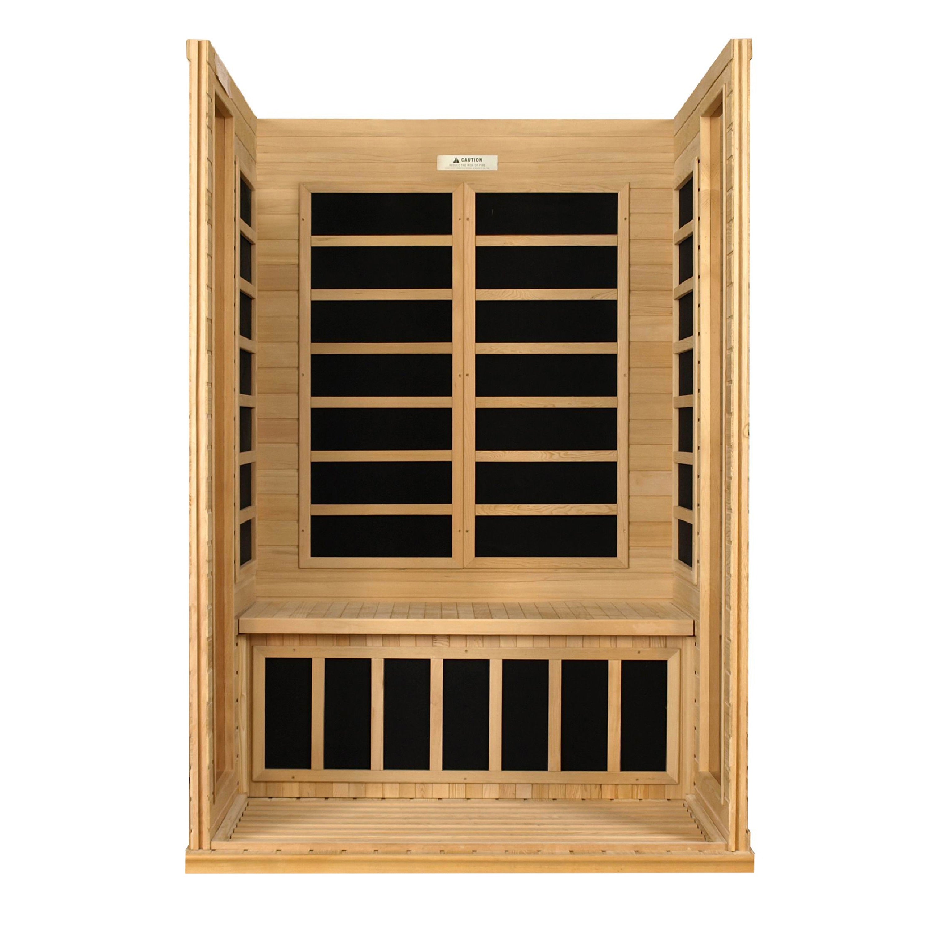 Dynamic Versailles 2-person Low EMF (Between 5-10 MG) FAR Infrared Sauna