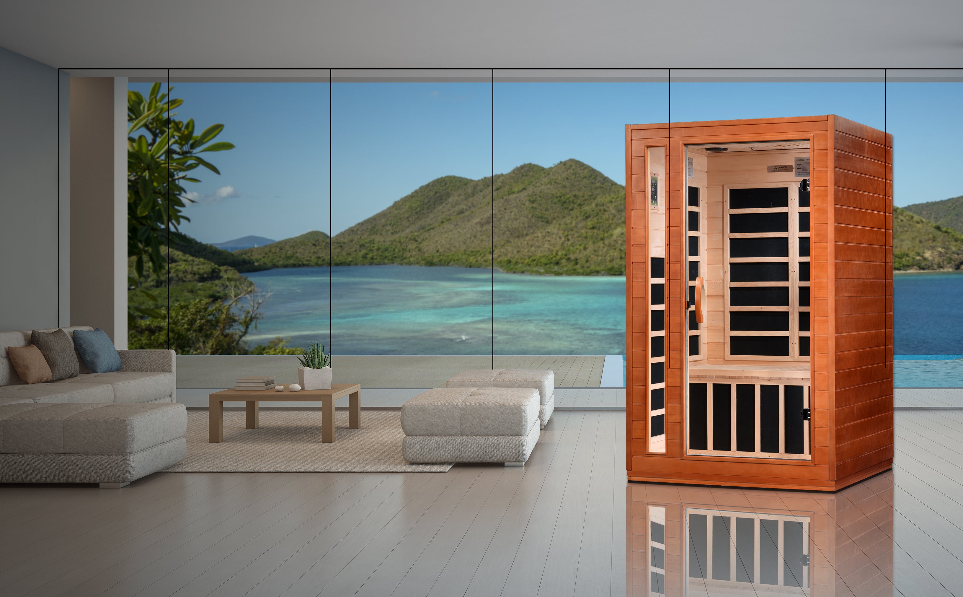 Dynamic Cordoba Elite 2-person Ultra Low EMF (Between 3-5MG) FAR Infrared Sauna