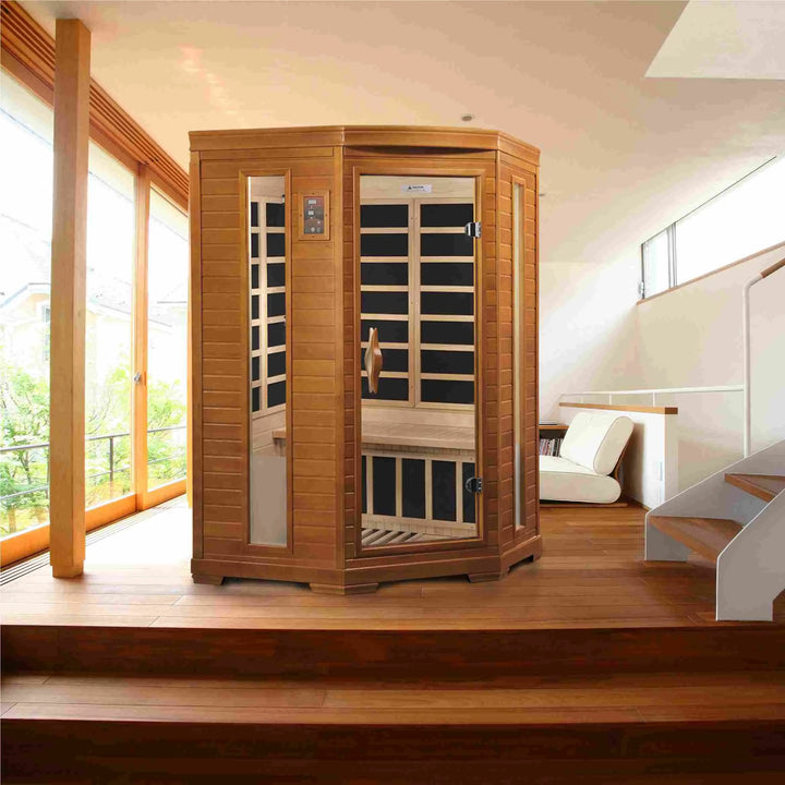 Dynamic Heming 2-person Corner Low EMF (Between 5-10MG) FAR Infrared Sauna