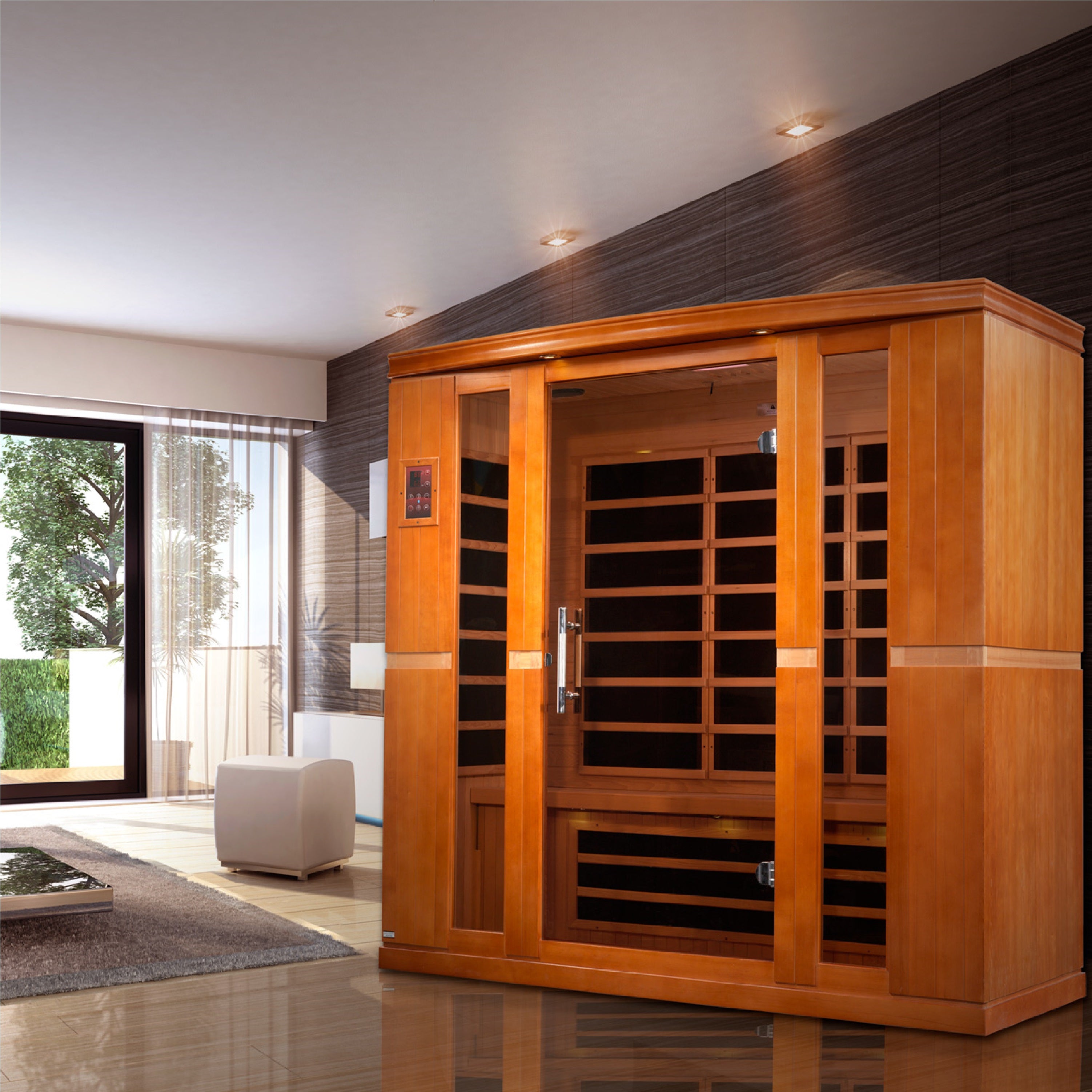 Dynamic Bergamo 4-person Low EMF (Between 5-10MG) FAR Infrared Sauna