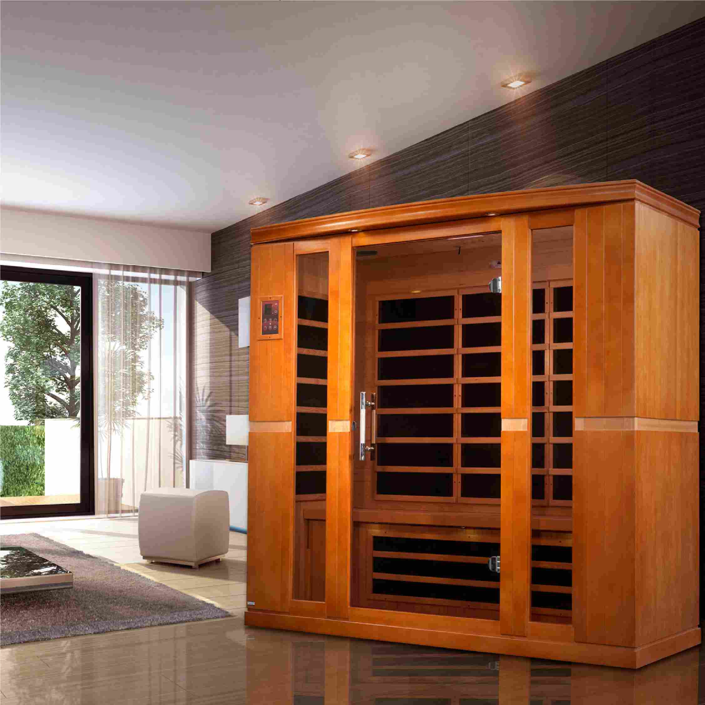 Dynamic Bergamo 4-person Low EMF (Between 5-10MG) FAR Infrared Sauna - view 10