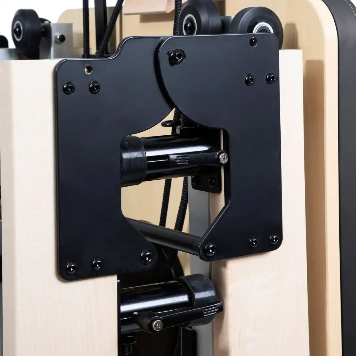 Foldable Pilates Reformer Machine: Maple Wood