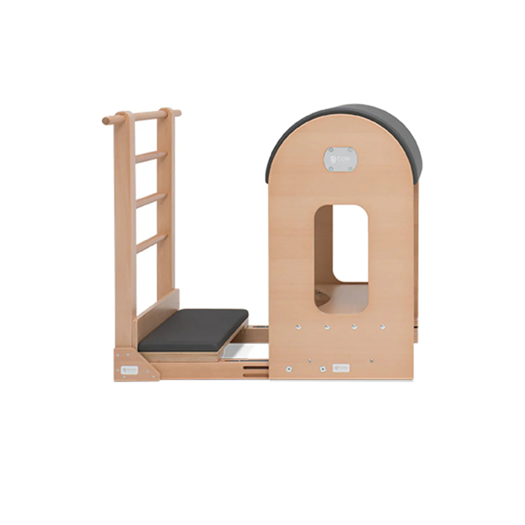 BASI Systems Ladder Barrel with orthopedic cushioning, smooth slides, and F2 System support
