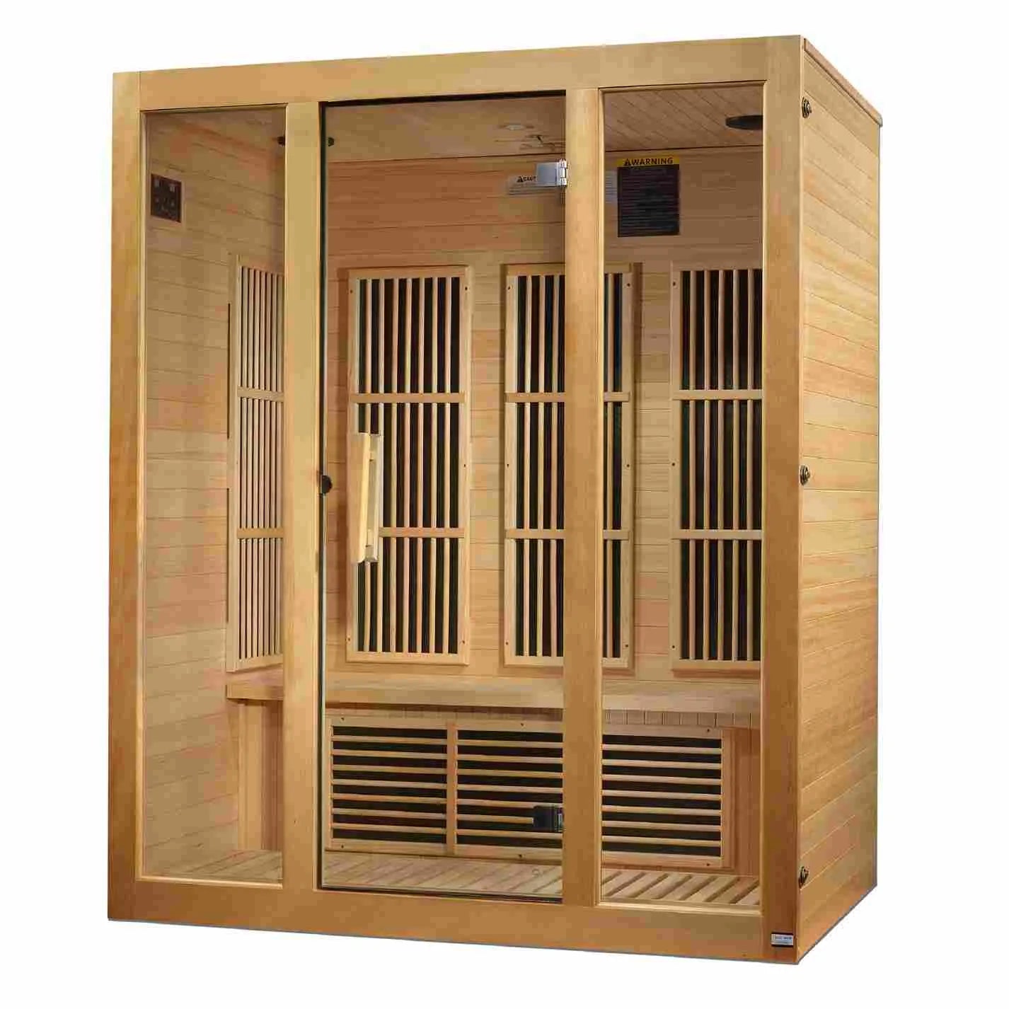 Maxxus Bellevue 3-Person Low EMF (Between 5-10 MG) FAR Infrared Sauna - view 4