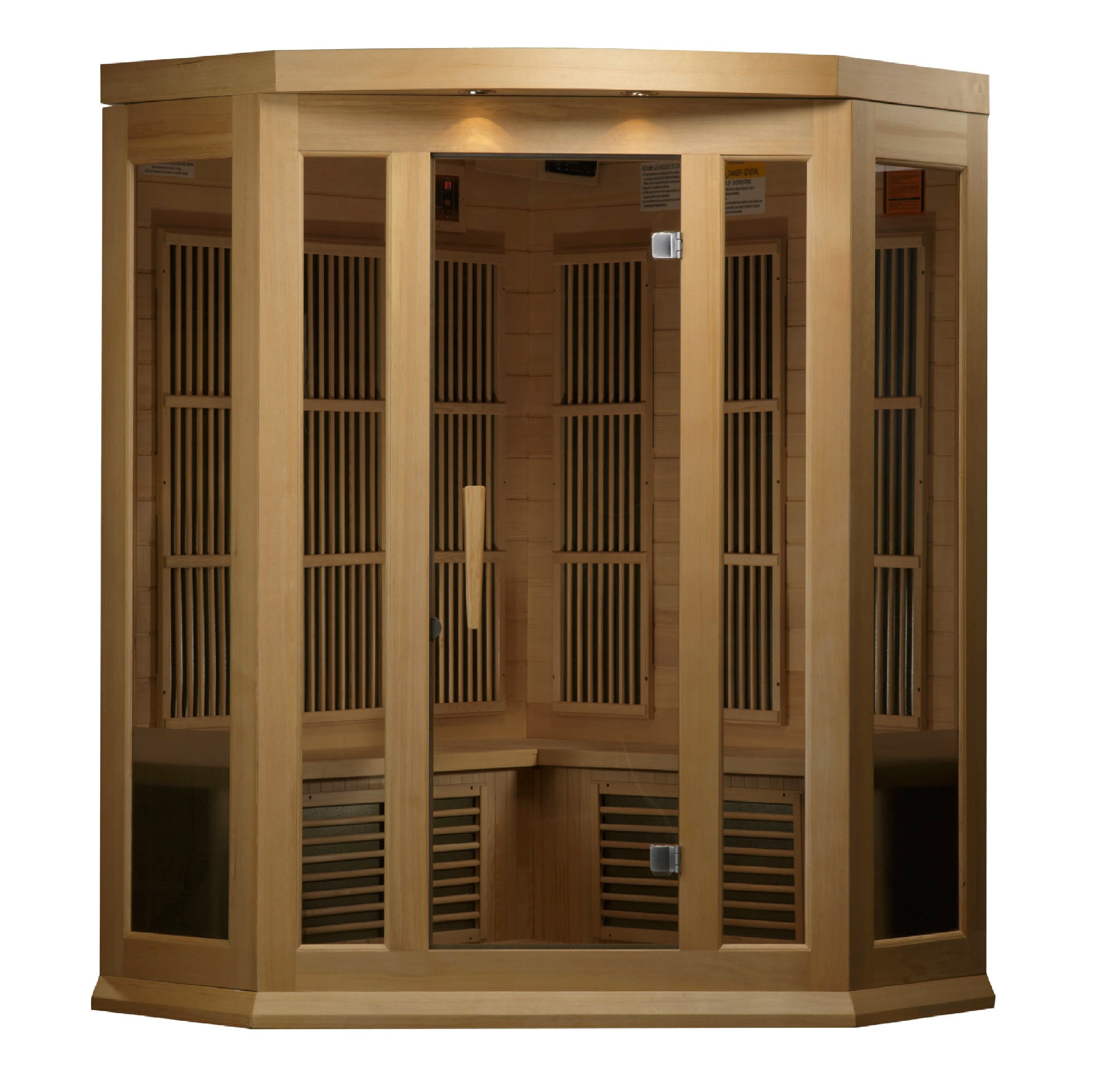 Maxxus 3-Person Corner Low EMF (Between 5-10 MG) FAR Infrared Sauna