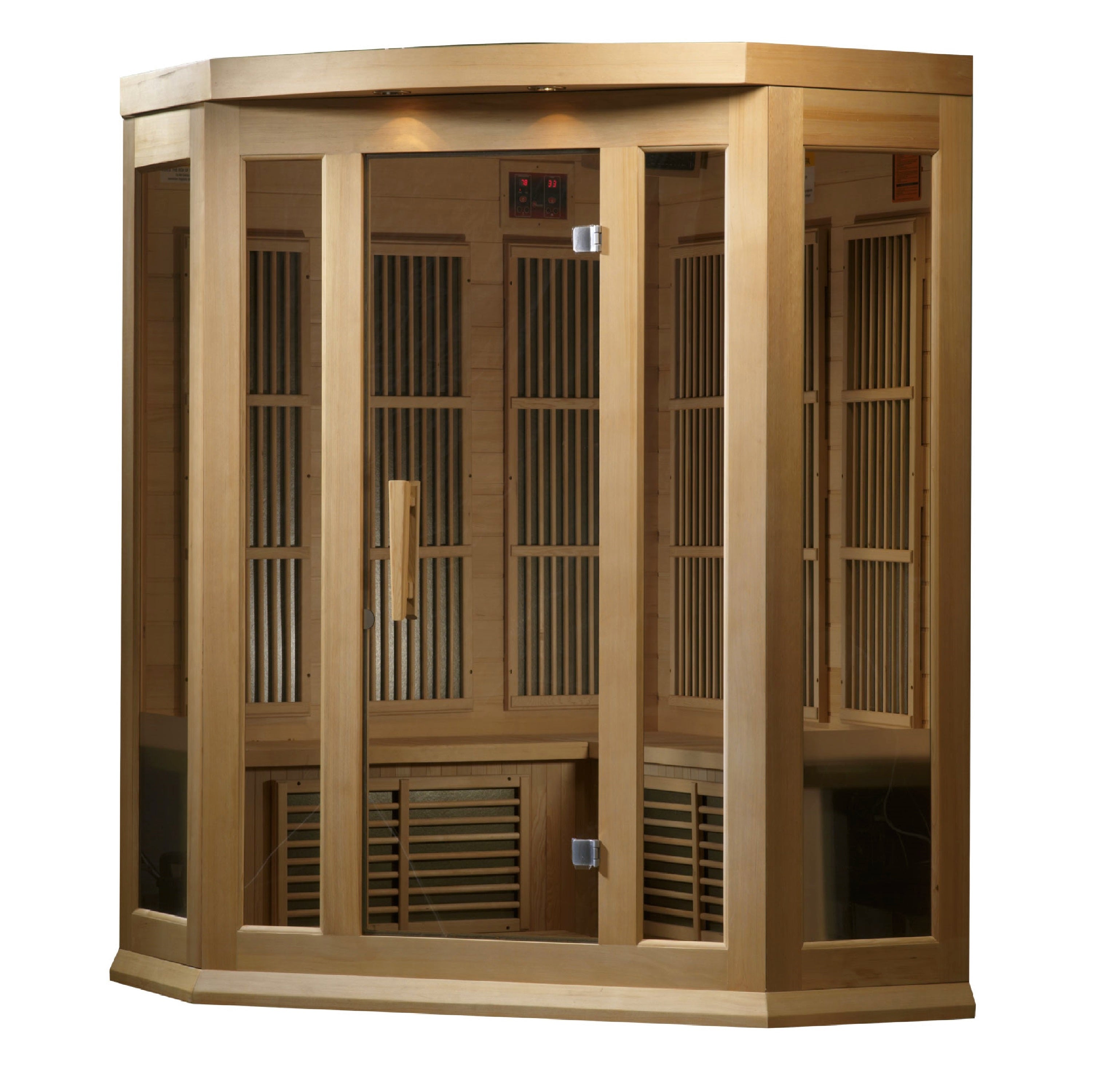 Maxxus 3-Person Corner Low EMF (Between 5-10 MG) FAR Infrared Sauna