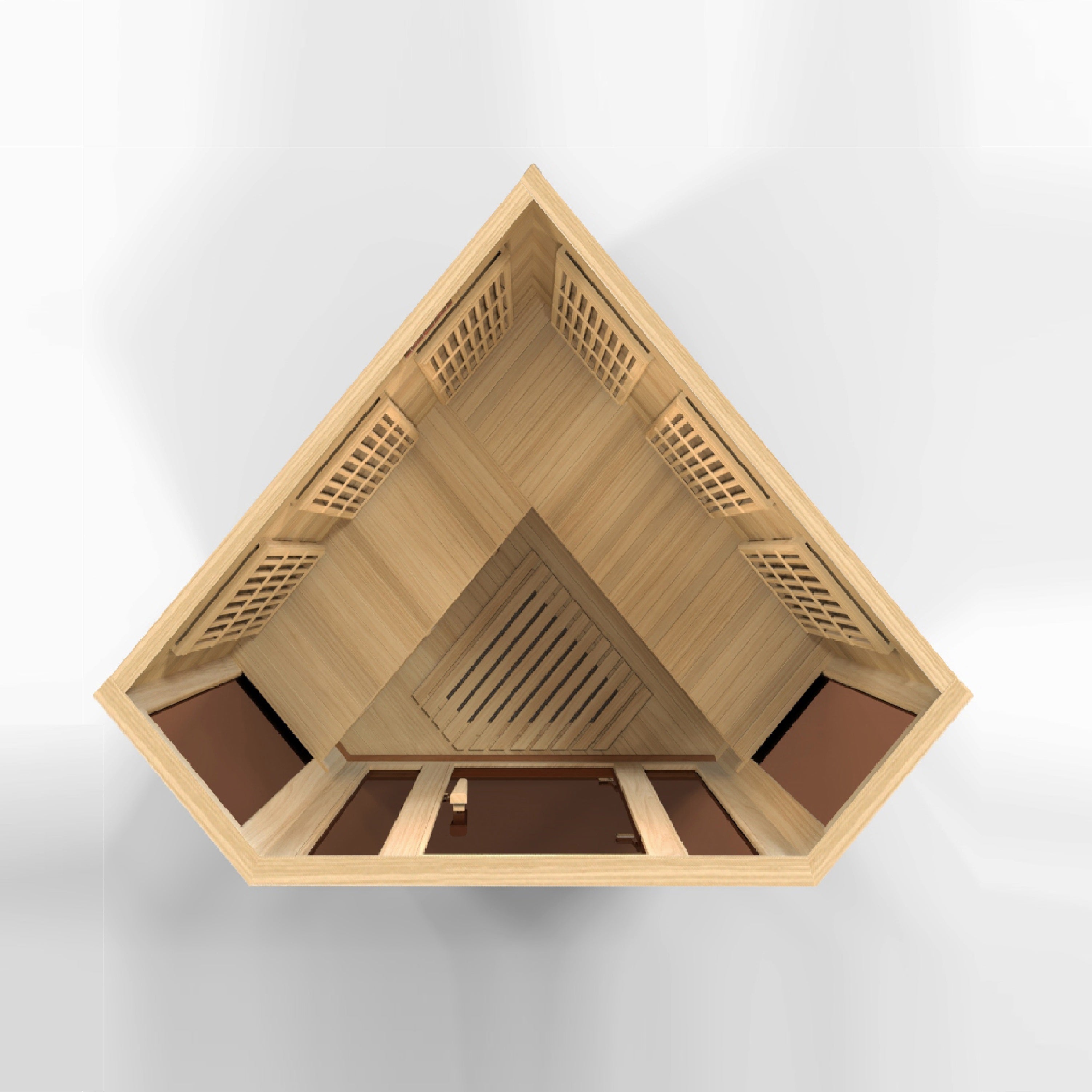 Maxxus 3-Person Corner Low EMF (Between 5-10 MG) FAR Infrared Sauna