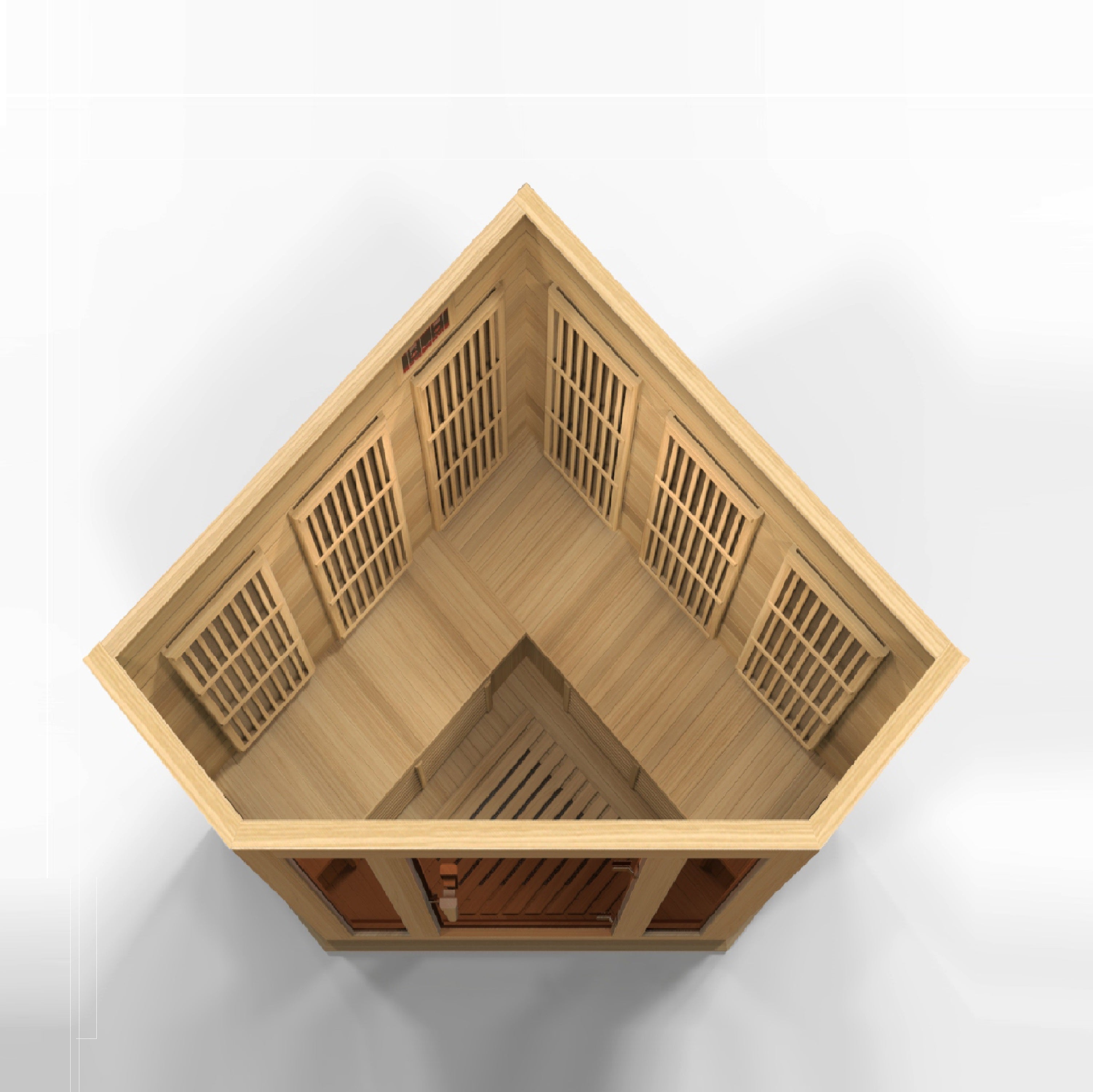 Maxxus 3-Person Corner Low EMF (Between 5-10 MG) FAR Infrared Sauna