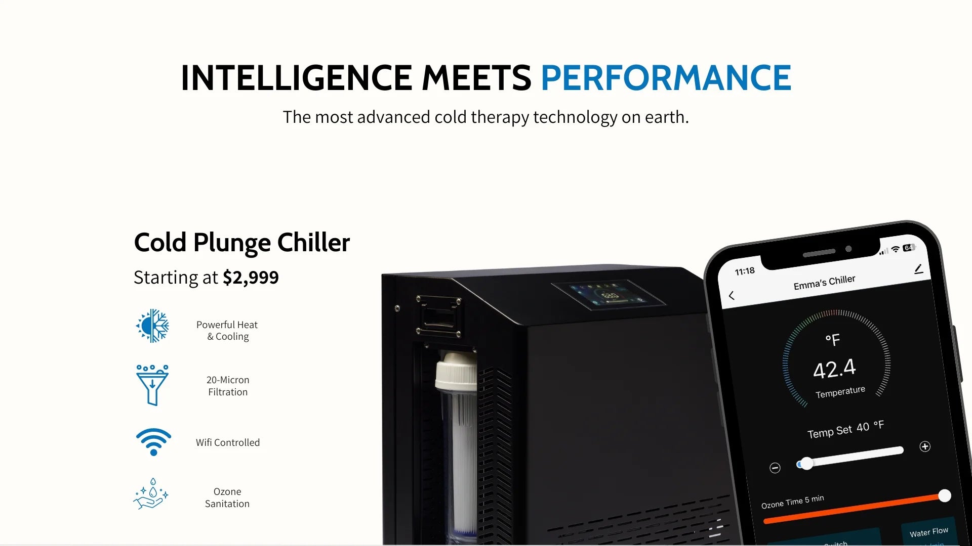 Dynamic Cold Therapy Chiller (Cold/Heat) with WIFI APP