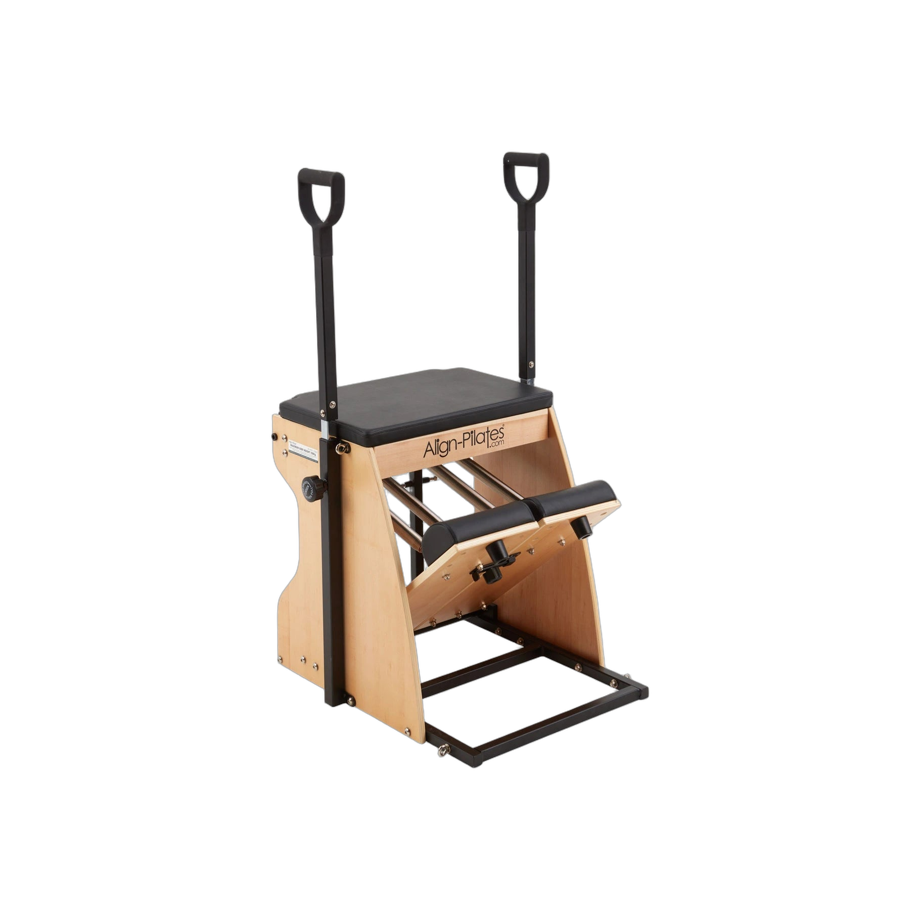 adjustable features of the align pilates combo chair III, ensuring comfort and flexibility during each workout session