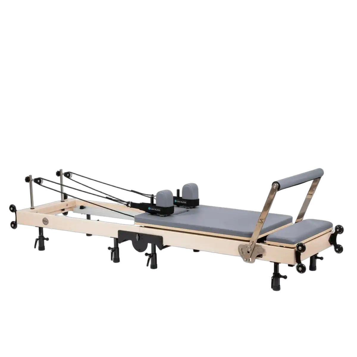 Foldable Pilates Reformer Machine: Maple Wood