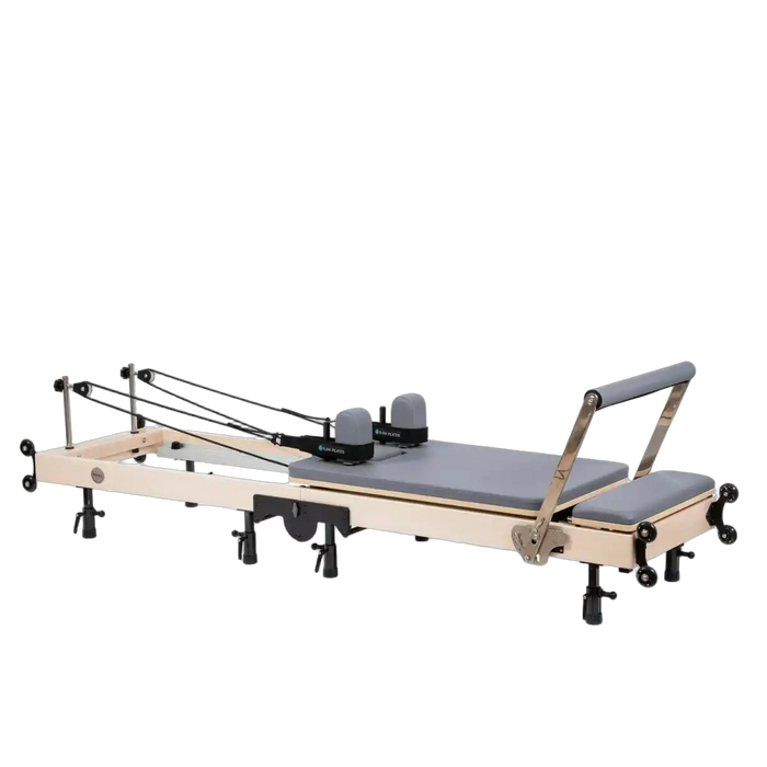 Foldable Pilates Reformer Machine: Maple Wood