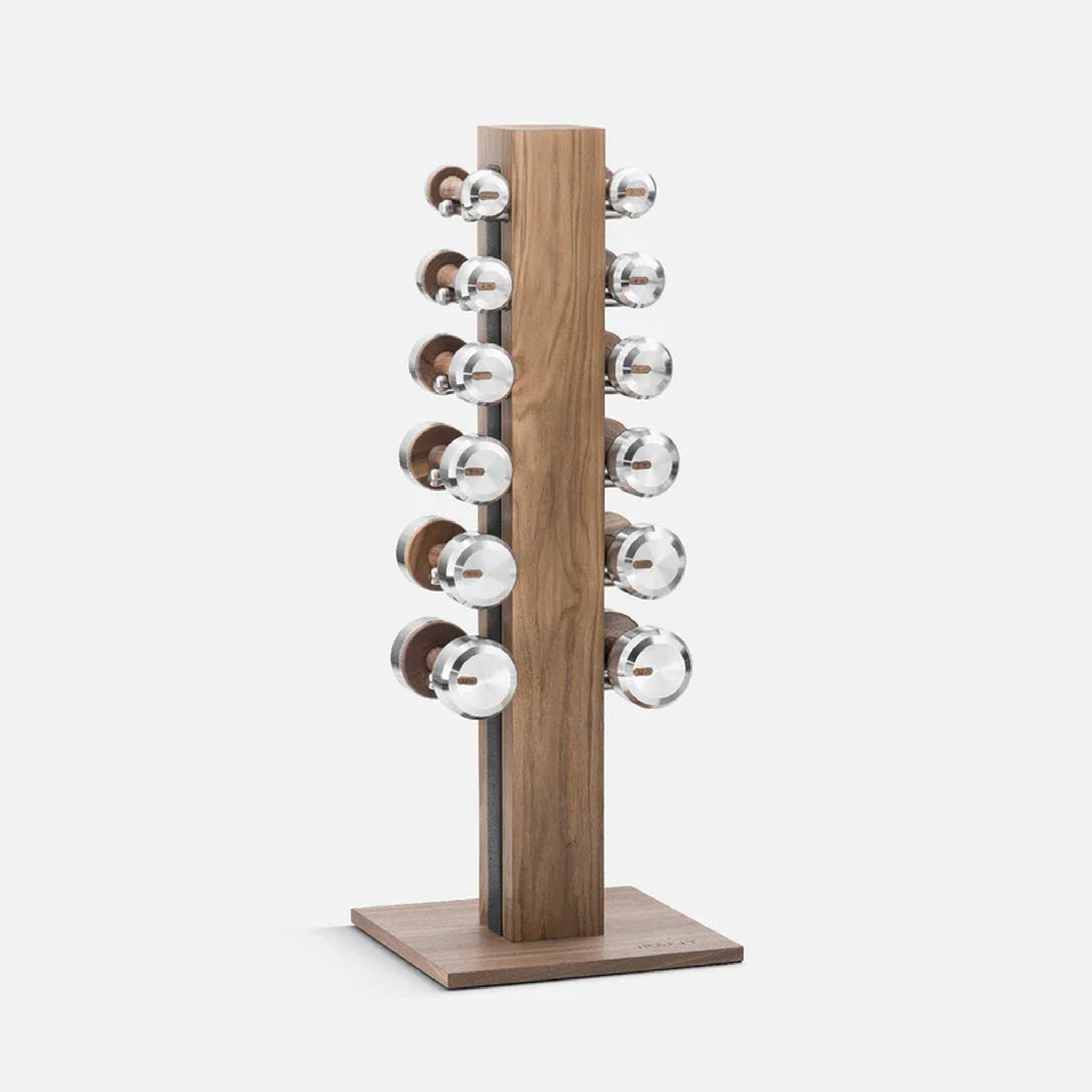 COLMIA light dumbbells with vertical rack for studios