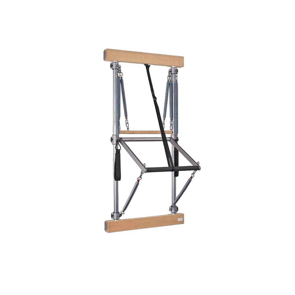 Maximize your space with the versatile BASI Pilates Wall Unit, featuring adjustable spring settings and smooth push-through f